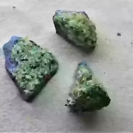 Peridot Olivine In Rock Medium approx 5 to 5.5 cm Long with similar depths